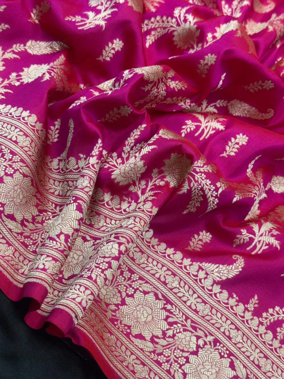 Designer Plain Katan Silk Saree for Elegant Occasions (Plain Pure Katan Silk) 