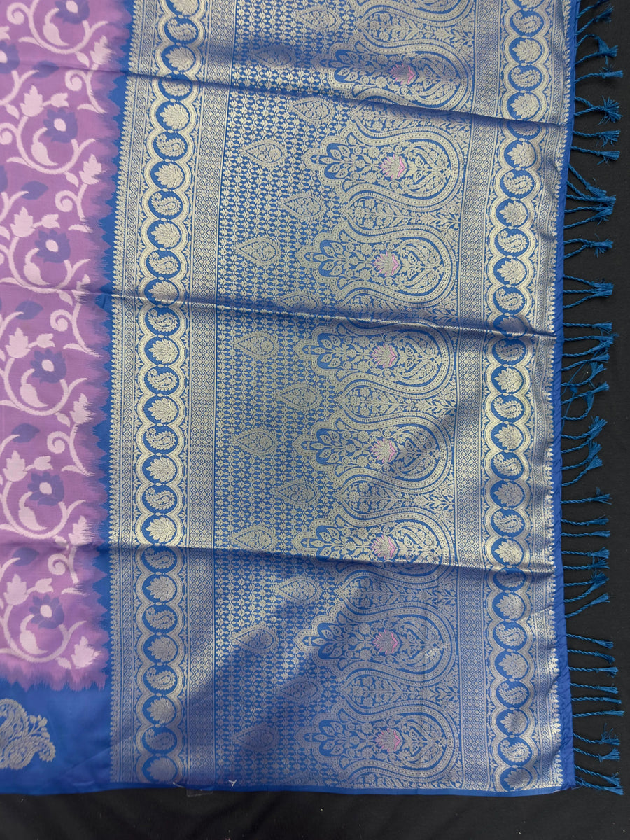 Elegant Design Semi Silk Pochampally Saree – Perfect for Regular Wear