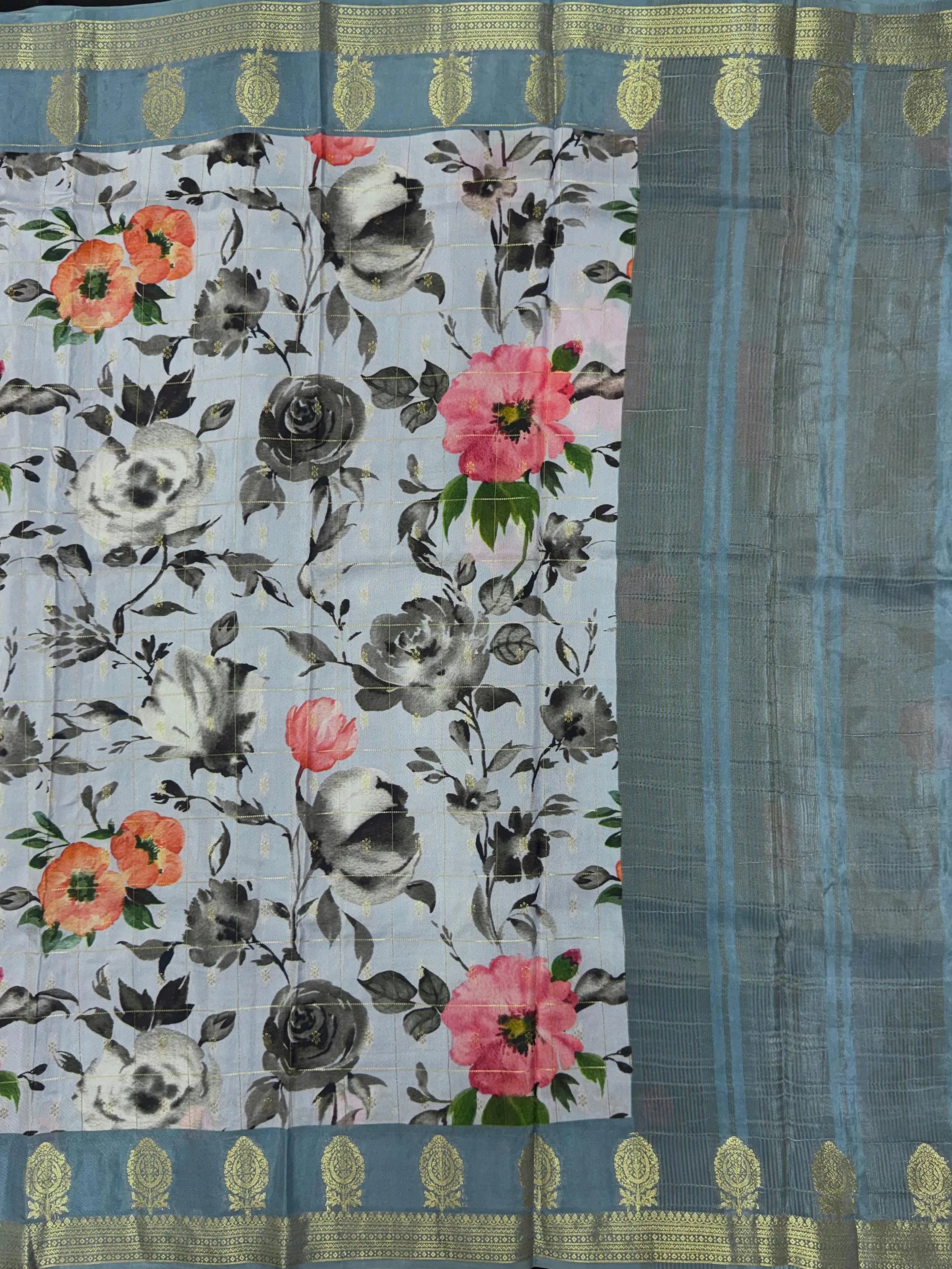 Charming Viscose Silk Saree with Modern Appeal (Print Vastra)