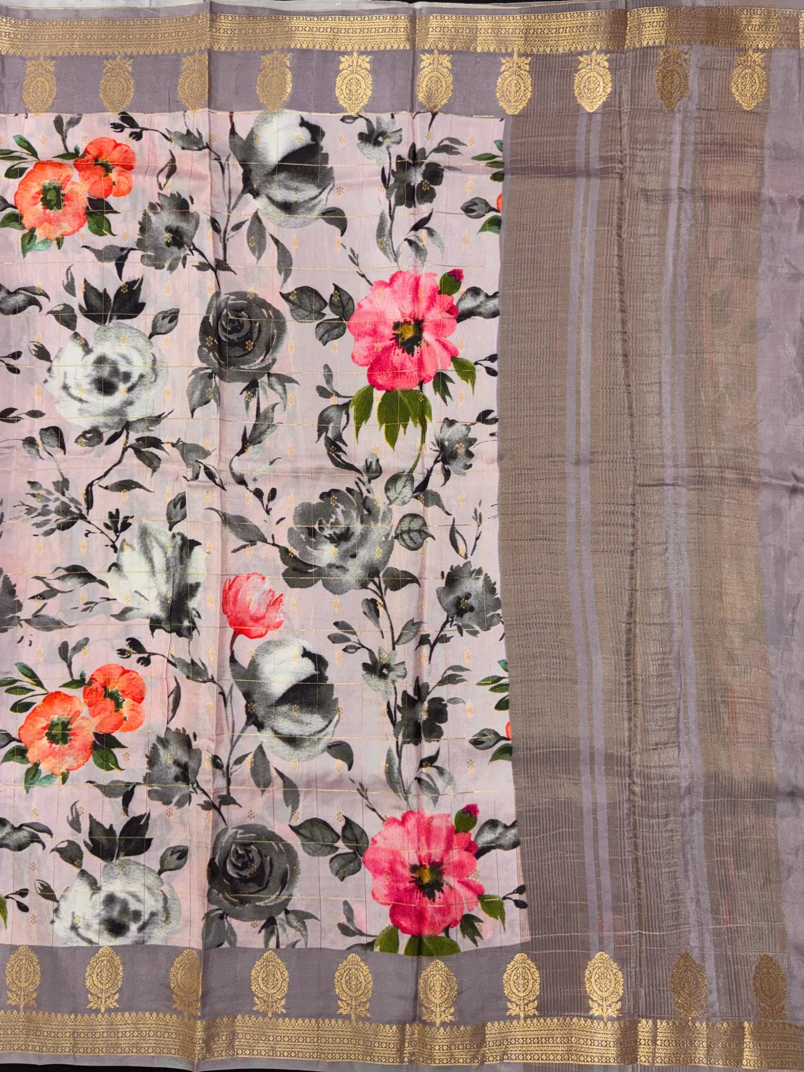 Charming Viscose Silk Saree with Modern Appeal (Print Vastra)