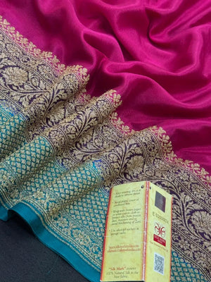 Pure Banarasi 3D Crepe Silk Saree