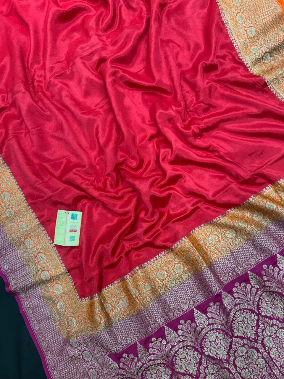 Pure Banarasi 3D Crepe Silk Saree