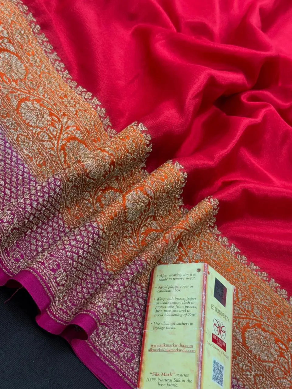 Pure Banarasi 3D Crepe Silk Saree