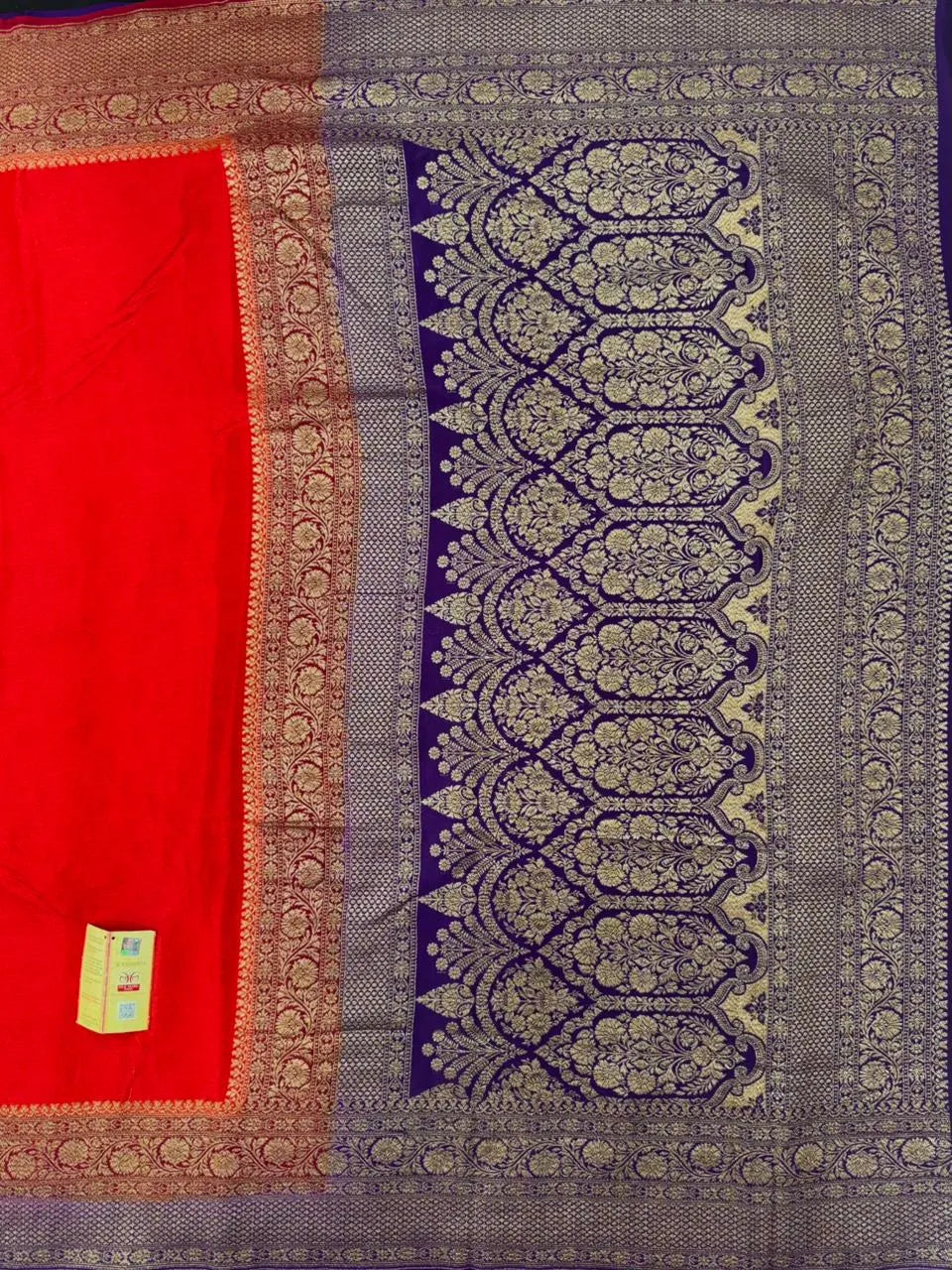 Pure Banarasi 3D Crepe Silk Saree