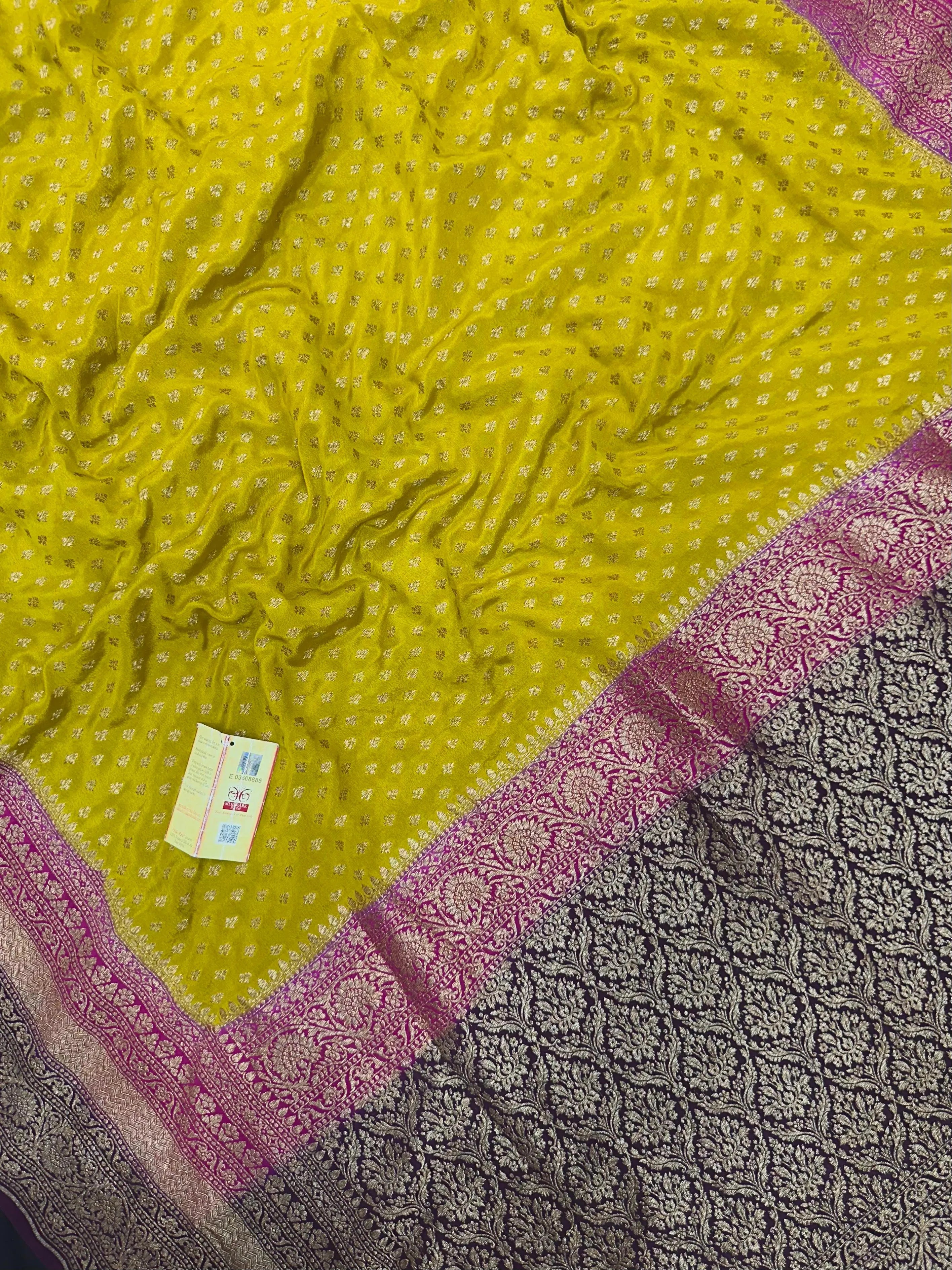 Pure Banarasi 3D Crepe Silk Saree 