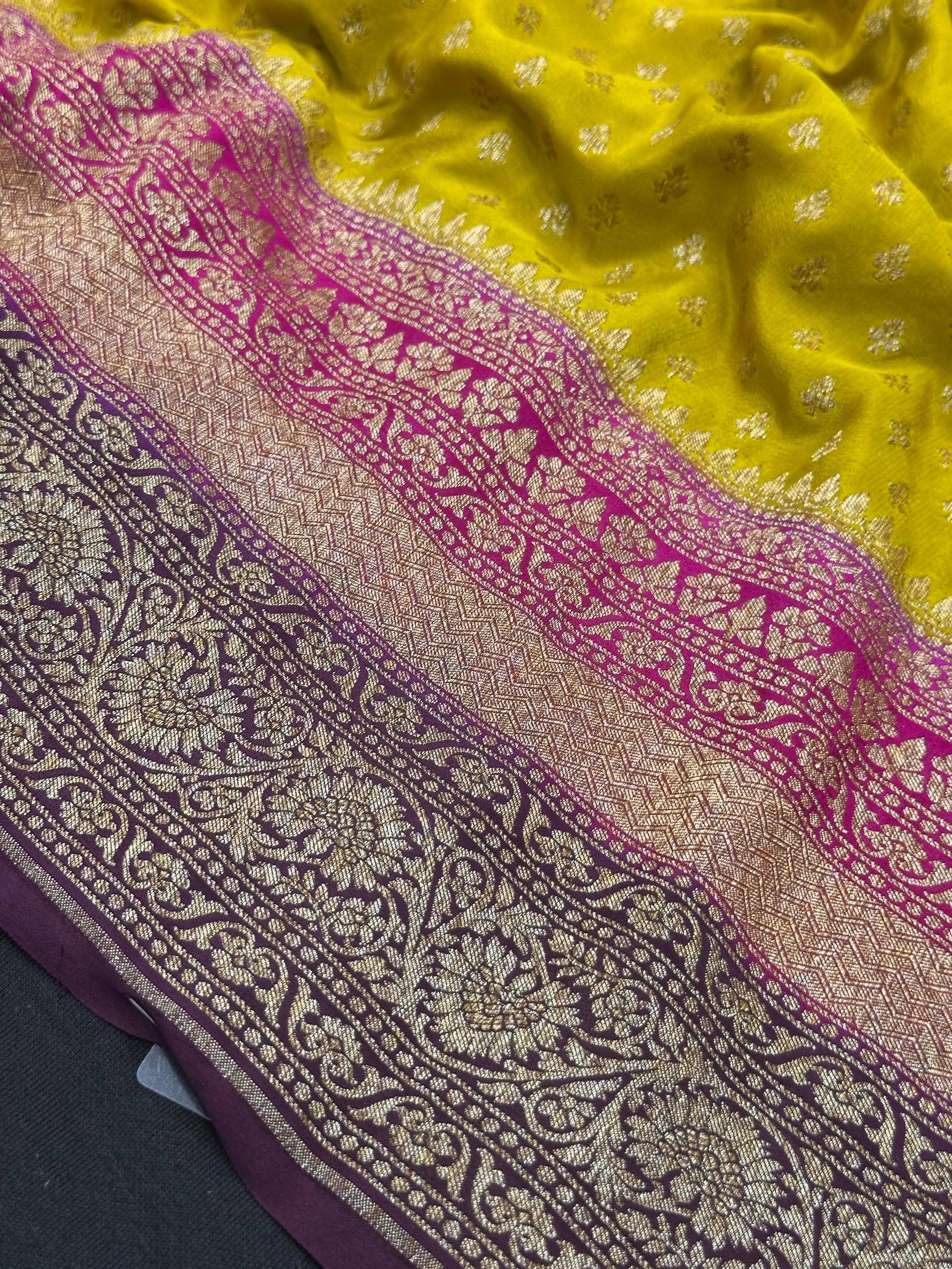 Pure Banarasi 3D Crepe Silk Saree 