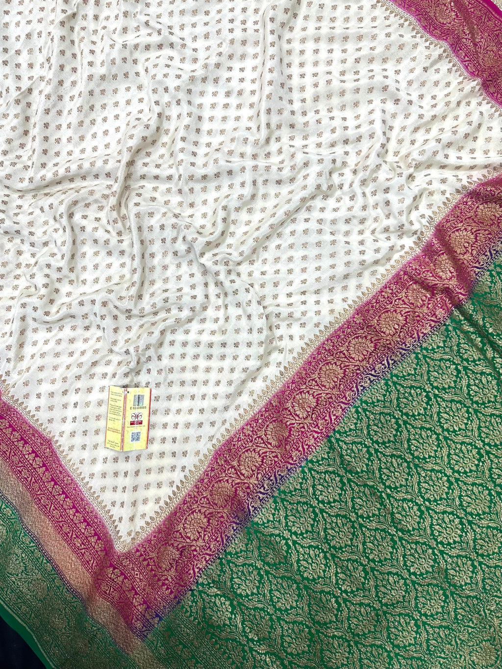 Pure Banarasi 3D Crepe Silk Saree 