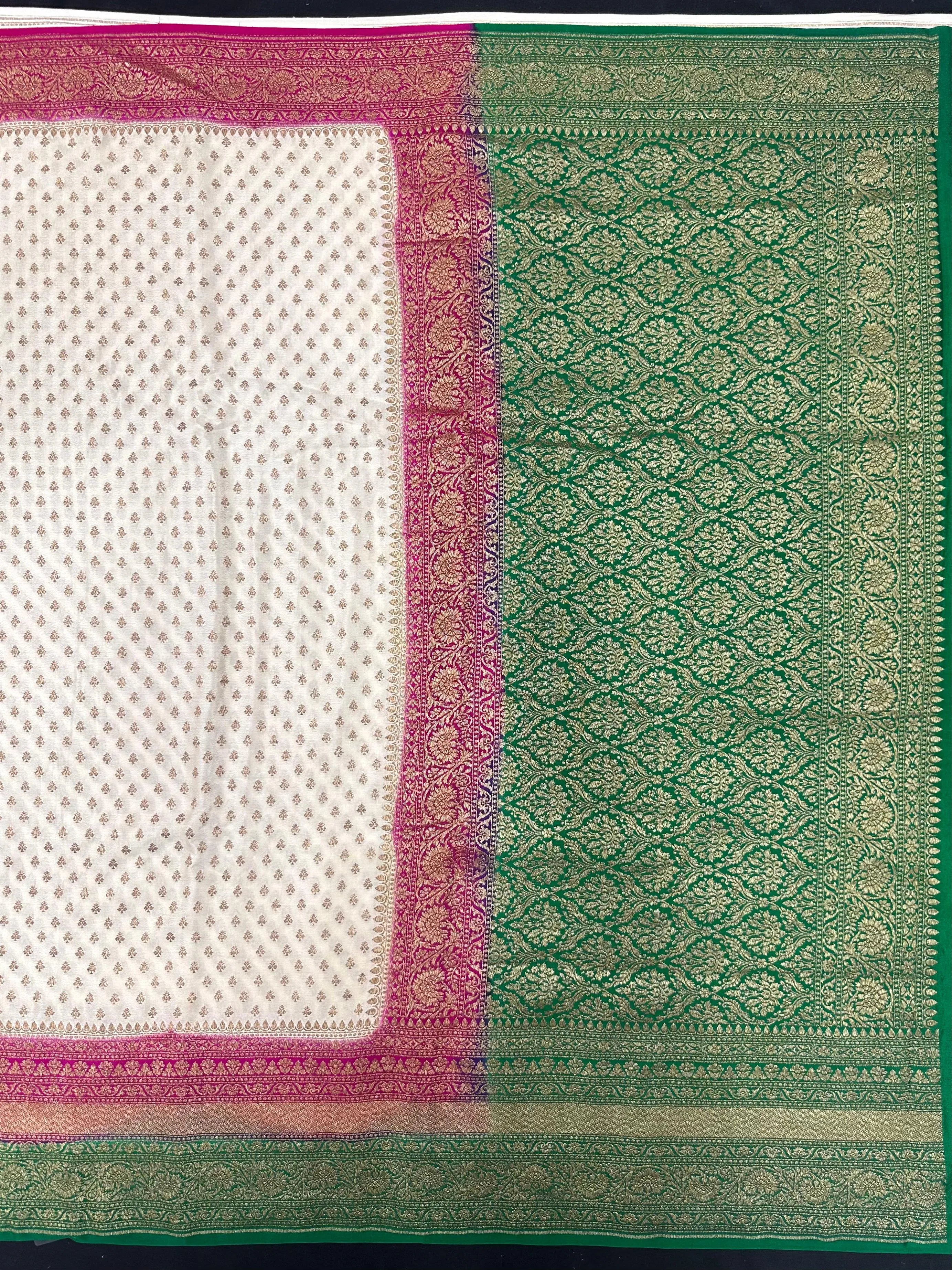 Pure Banarasi 3D Crepe Silk Saree 
