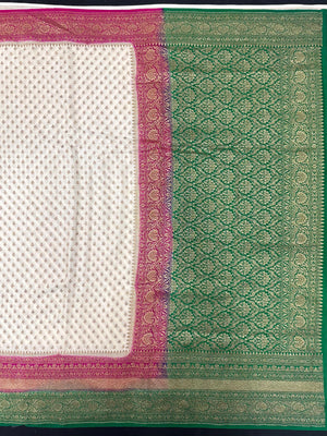 Pure Banarasi 3D Crepe Silk Saree 