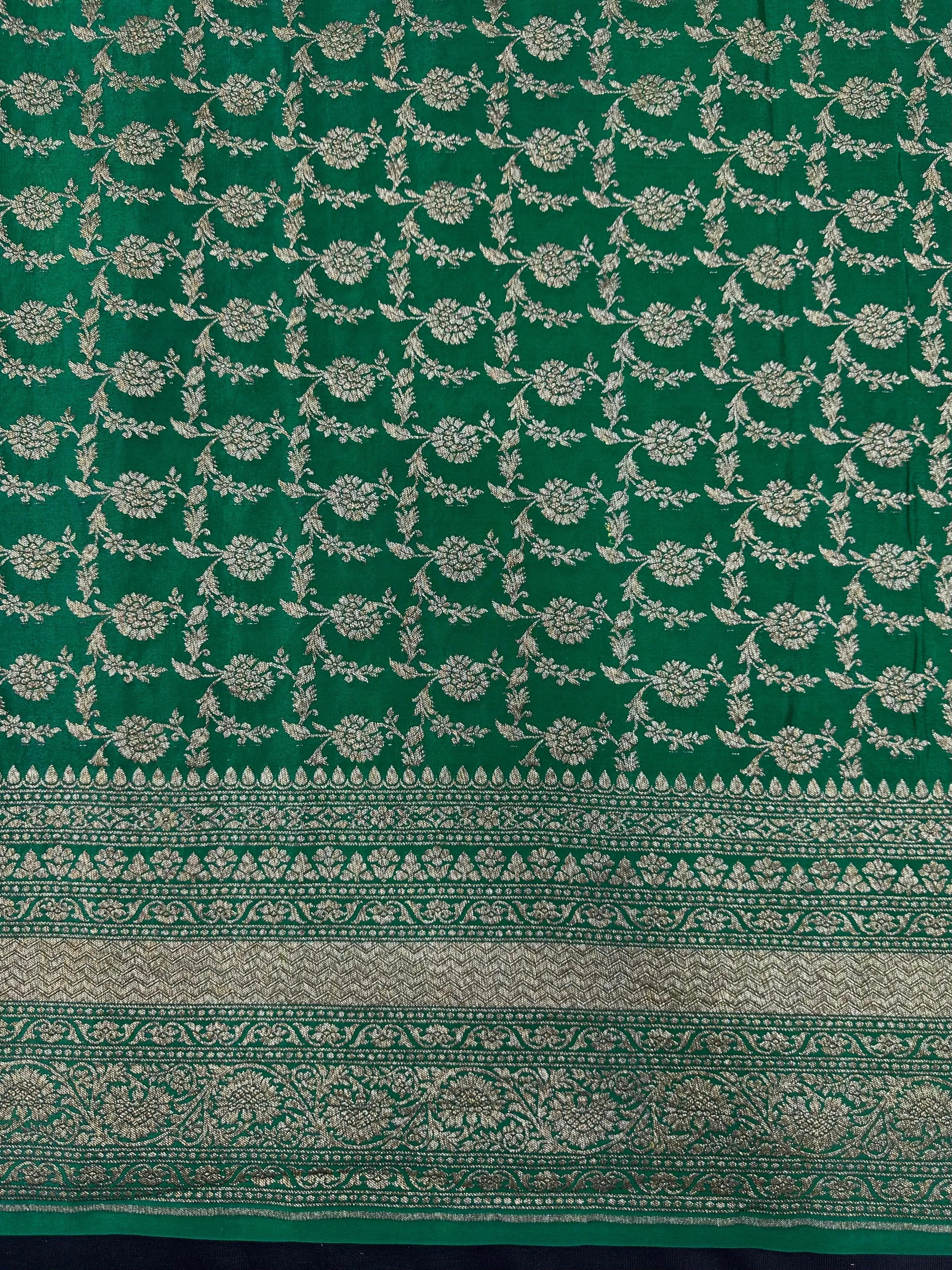 Pure Banarasi 3D Crepe Silk Saree 
