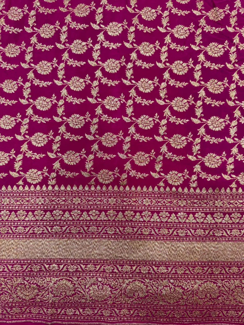 Pure Banarasi 3D Crepe Silk Saree 
