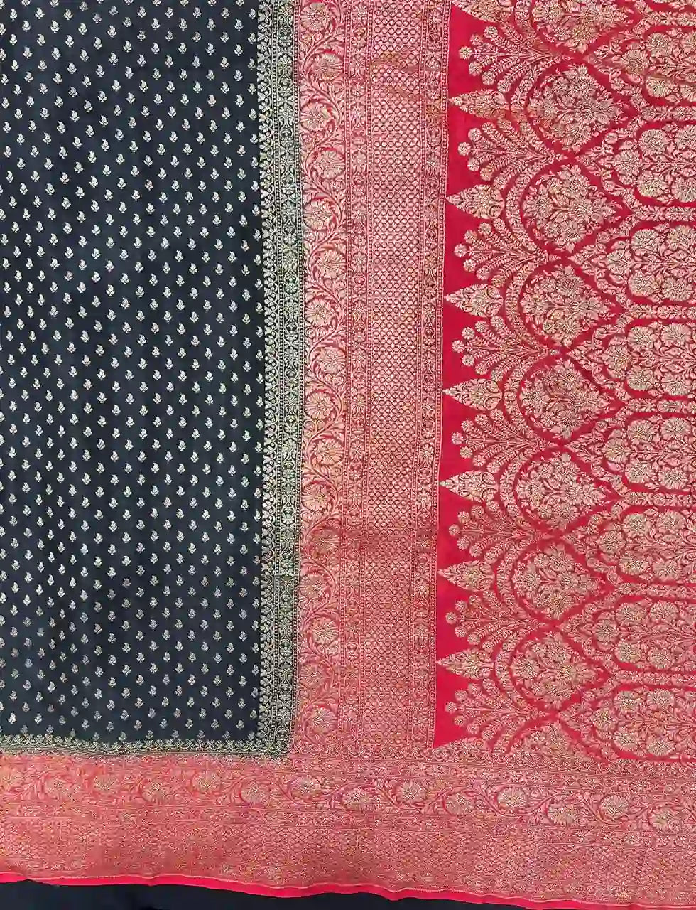 Timeless Pure  Banarasi Crepe Silk Saree
