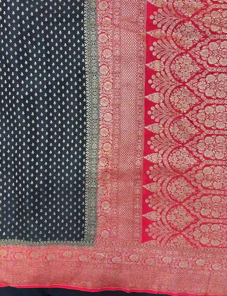 Timeless Pure  Banarasi Crepe Silk Saree