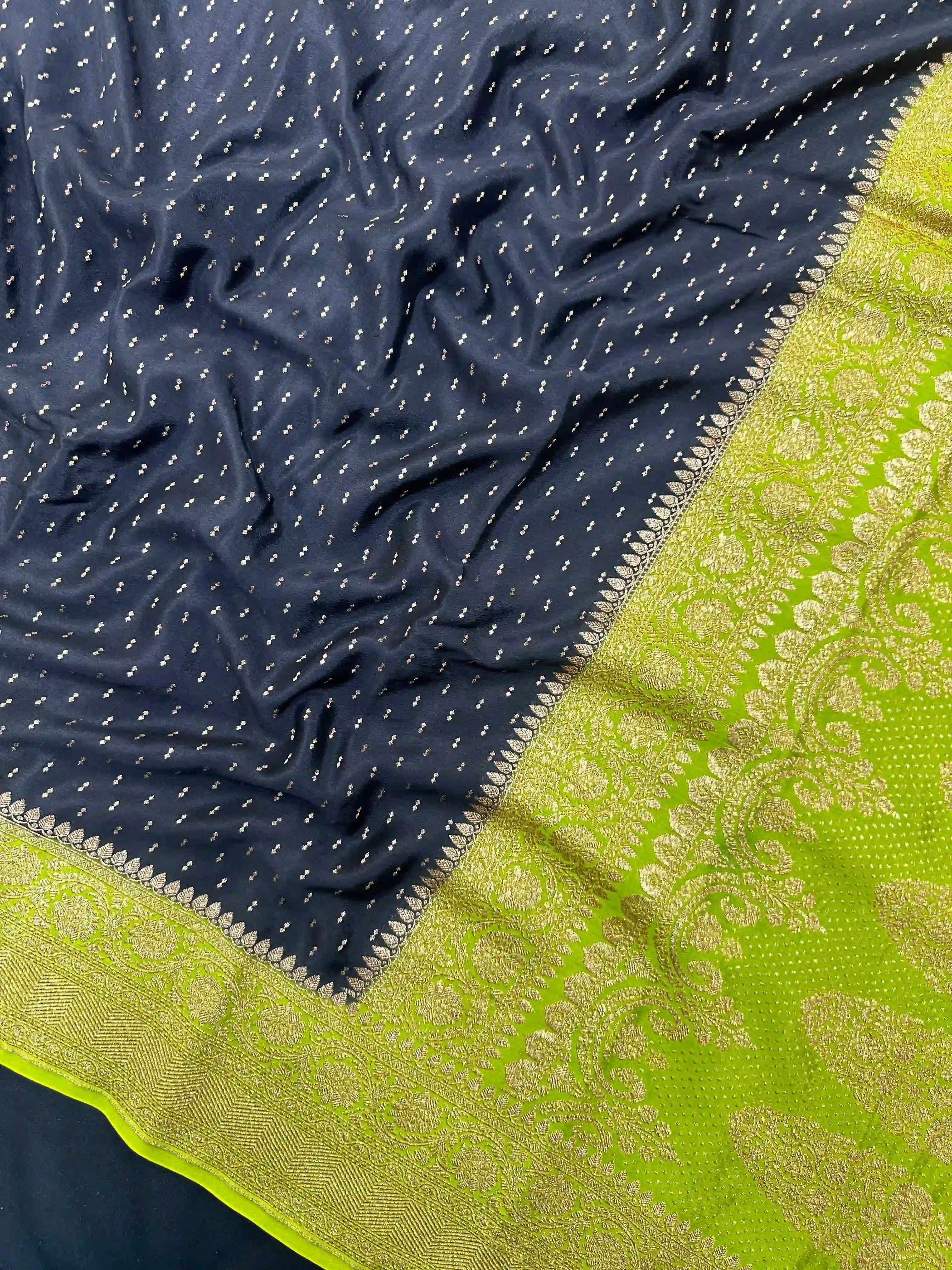 Pure Banarasi Crepe Silk Saree