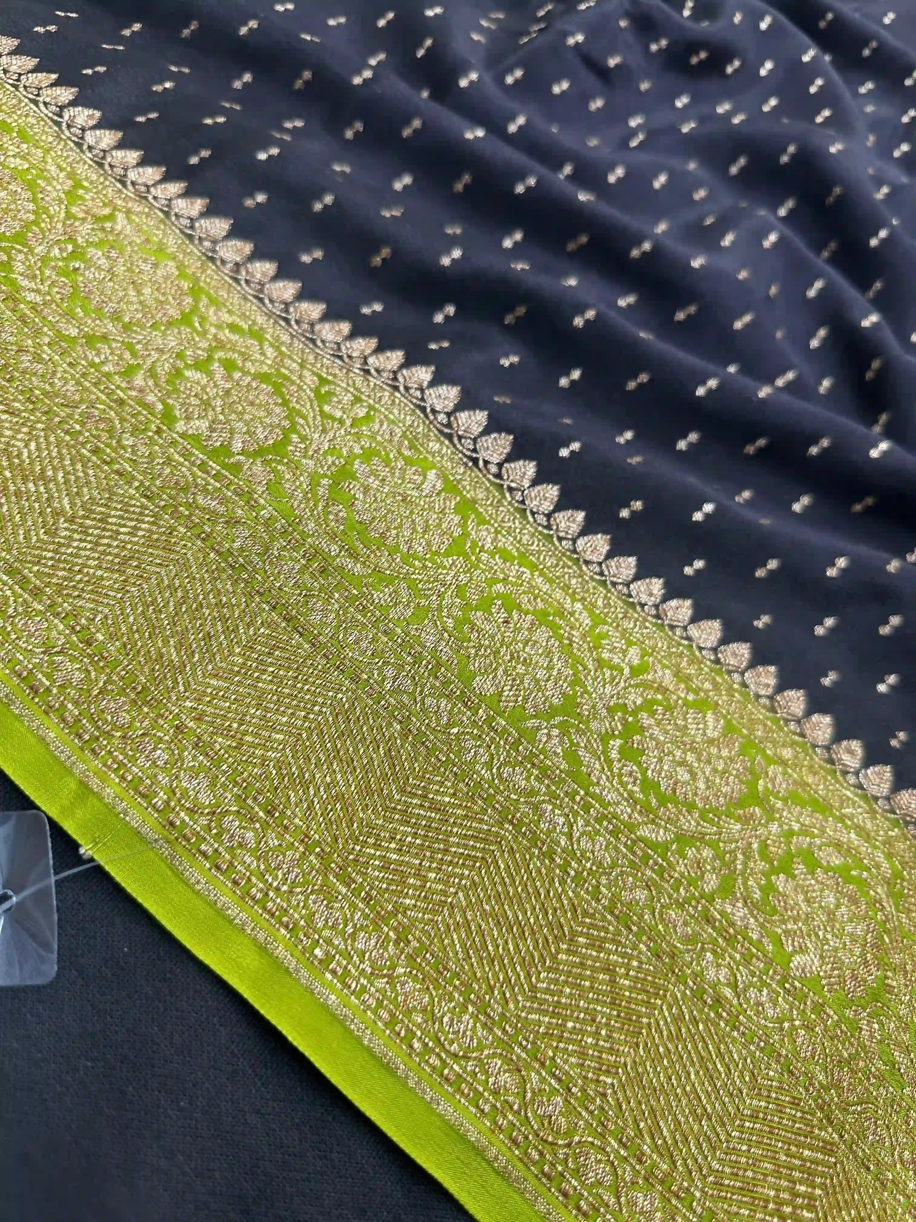 Pure Banarasi Crepe Silk Saree