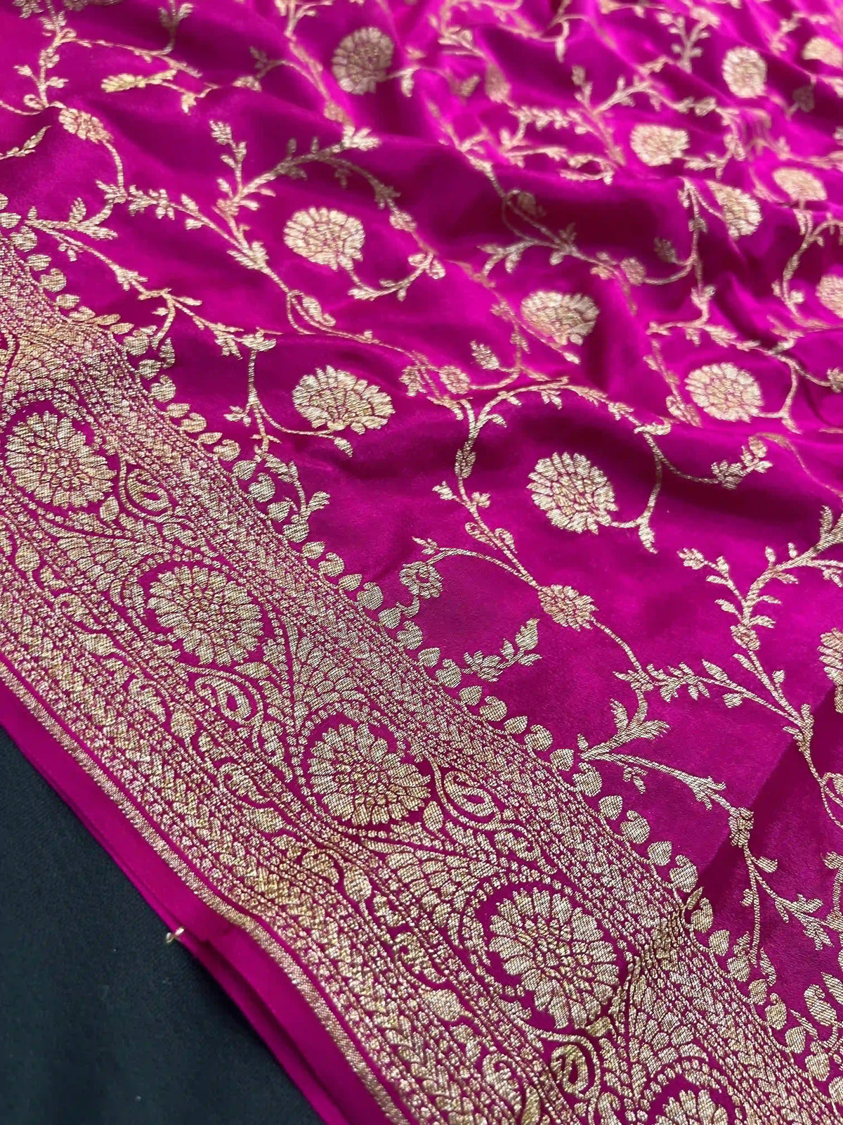 Pure Banarasi Crepe Saree