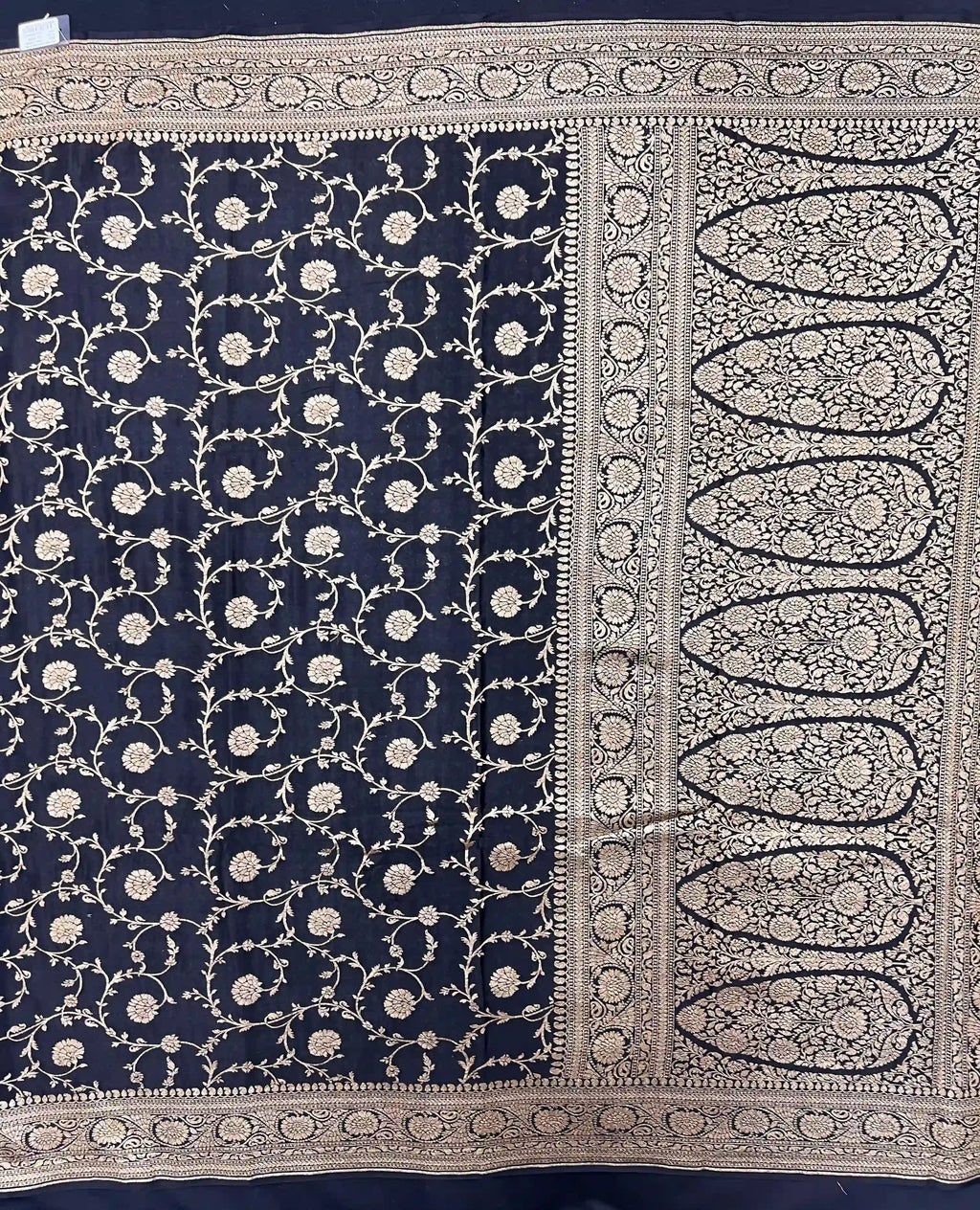 Pure Banarasi Crepe Saree