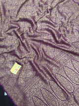 Pure Banarasi Crepe Saree 