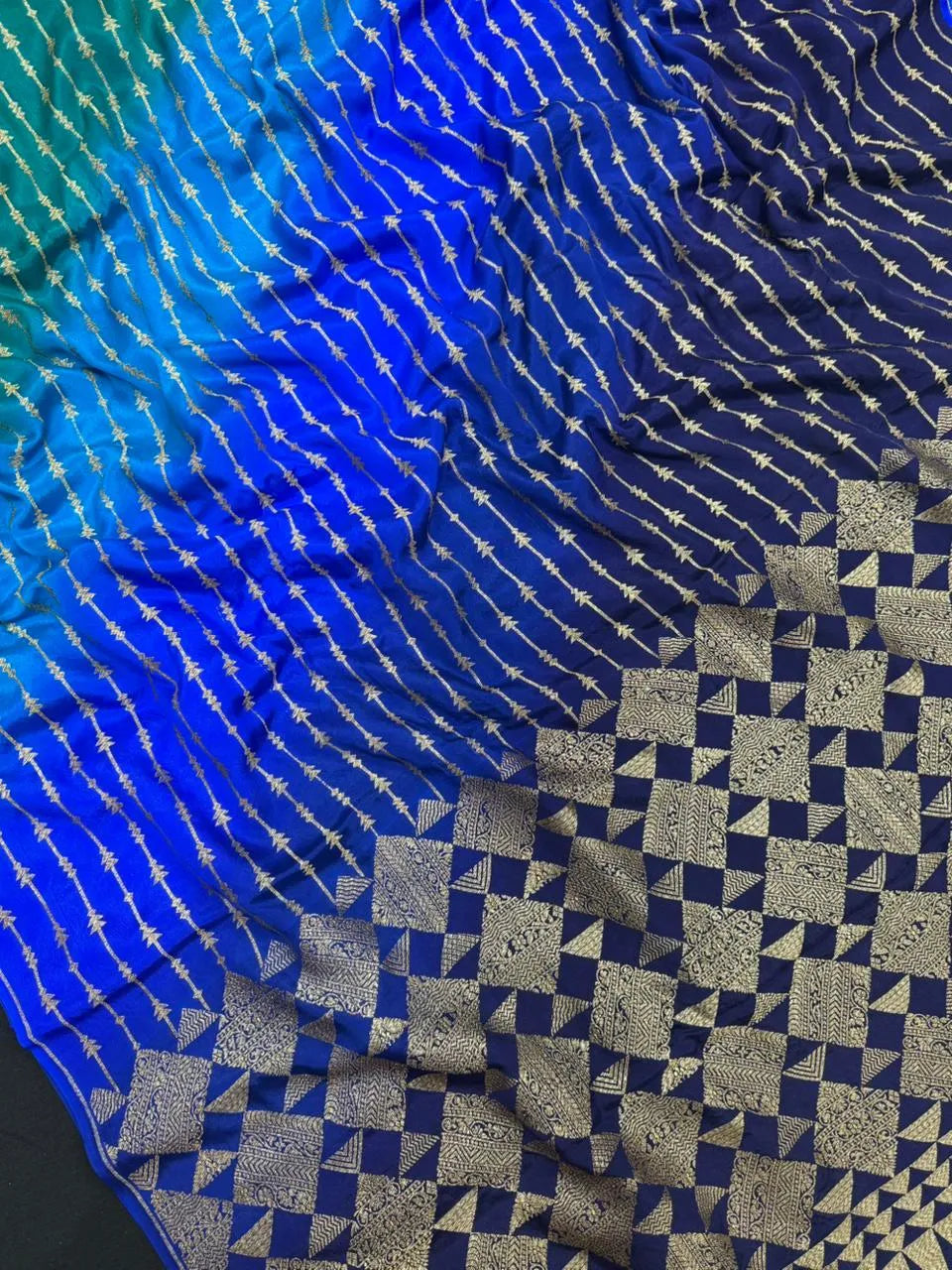 Pure Banarasi Crepe Saree