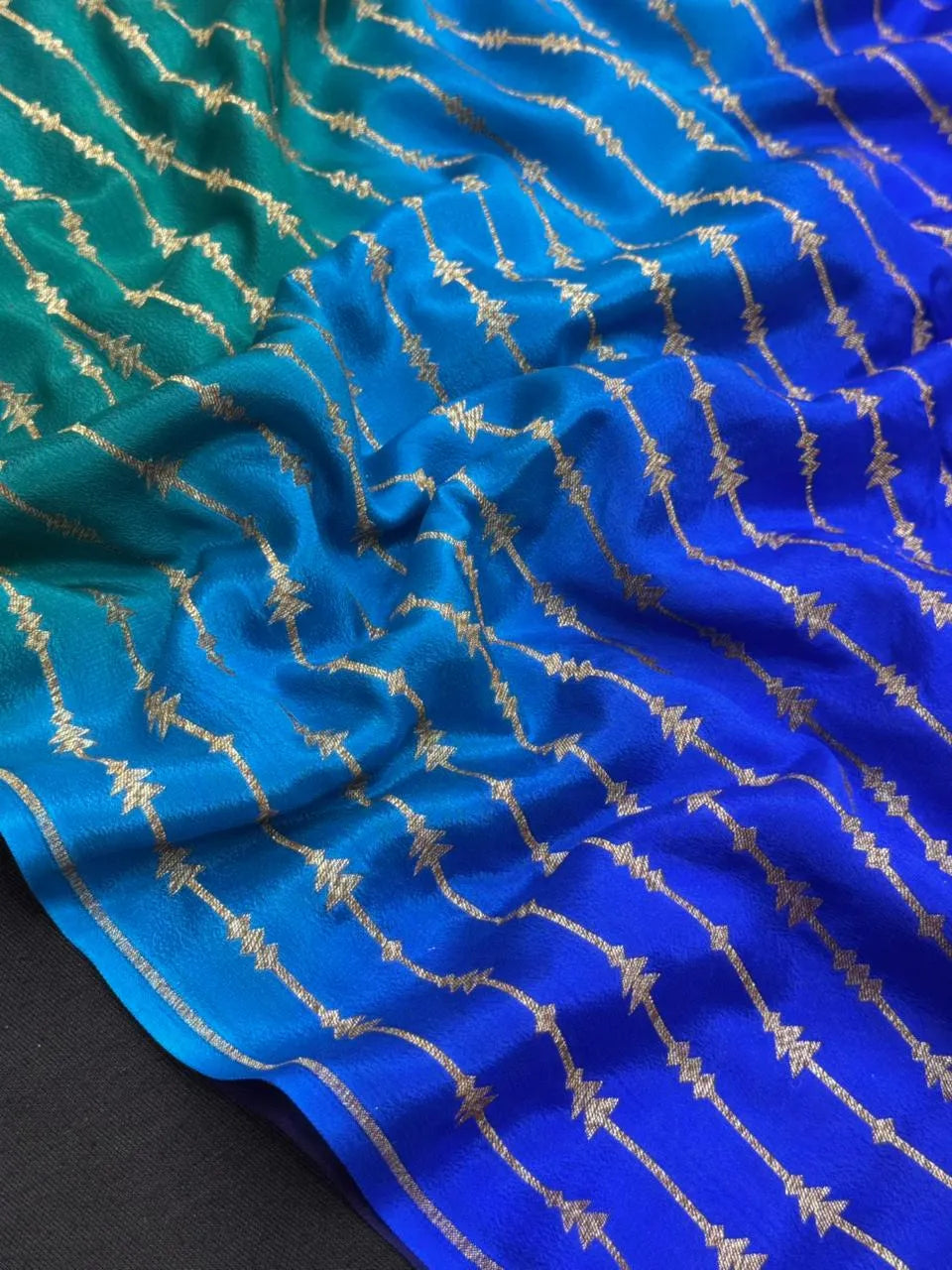 Pure Banarasi Crepe Saree