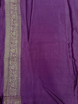 Pure Banarasi Crepe Saree 