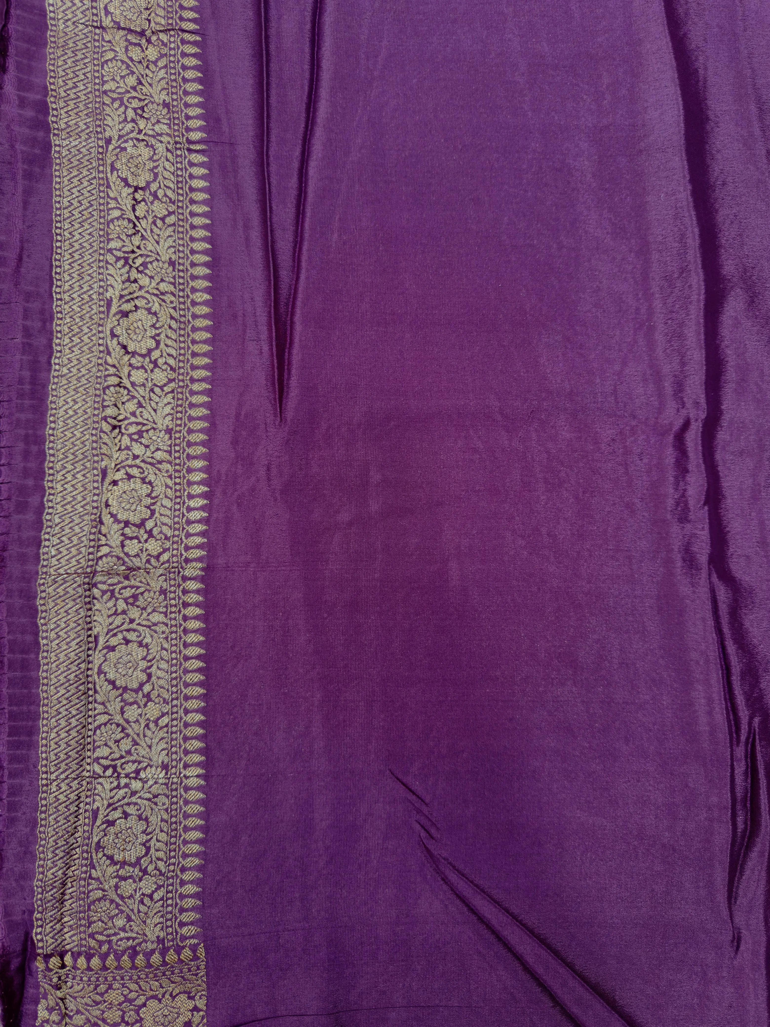 Pure Banarasi Crepe Saree 