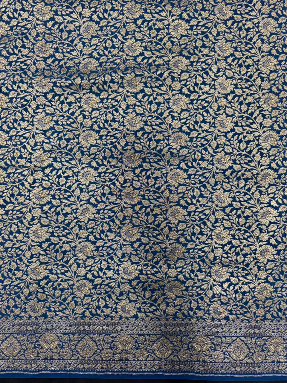 Pure Banarasi Crepe Saree 