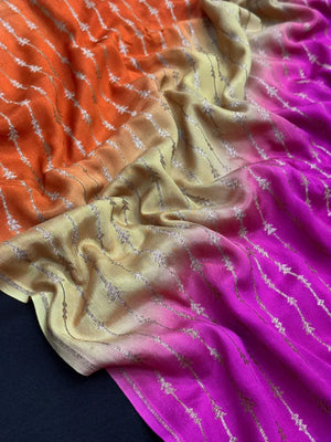 Pure Banarasi Crepe Saree