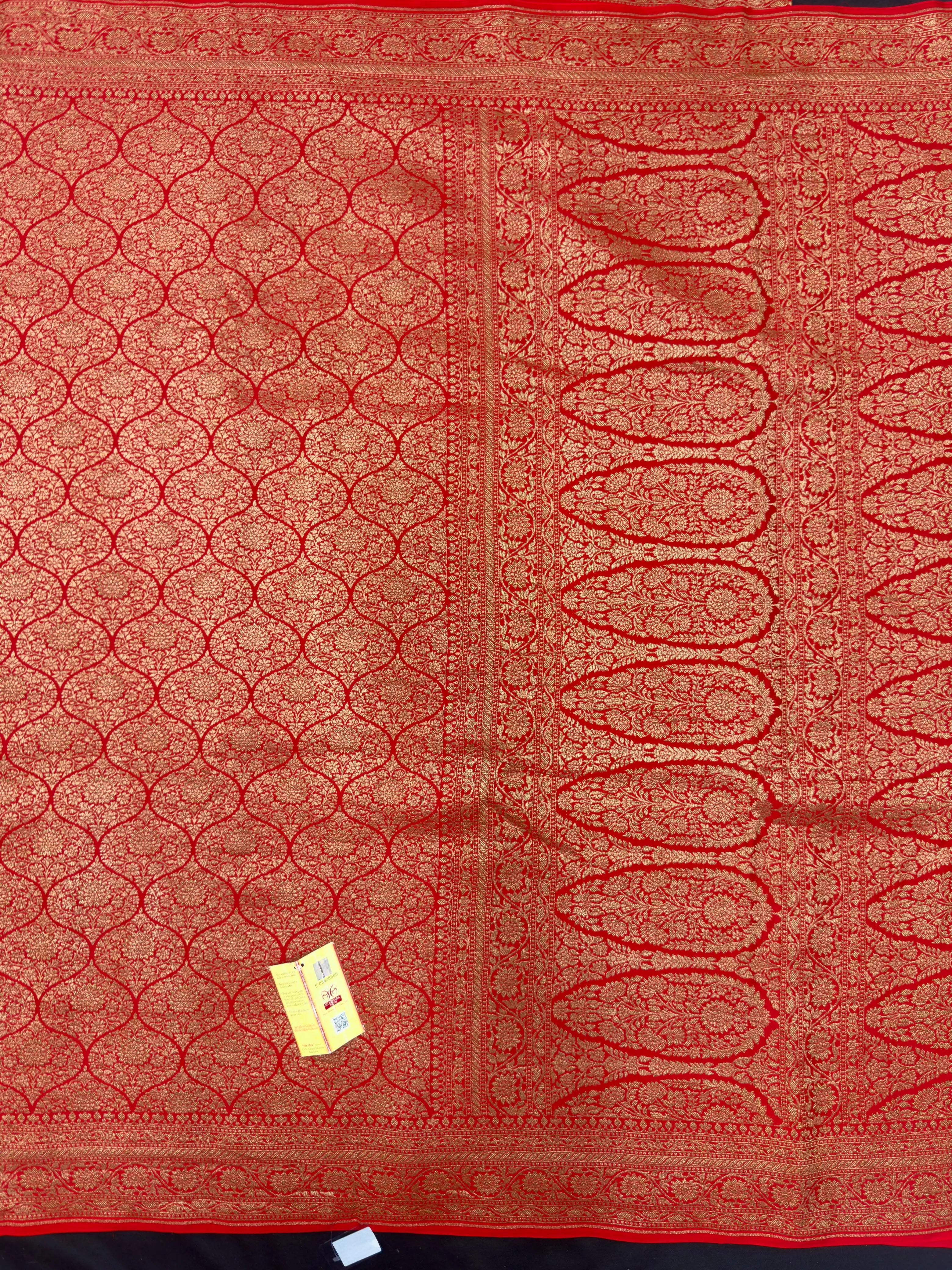 Pure Banarasi Crepe Saree 