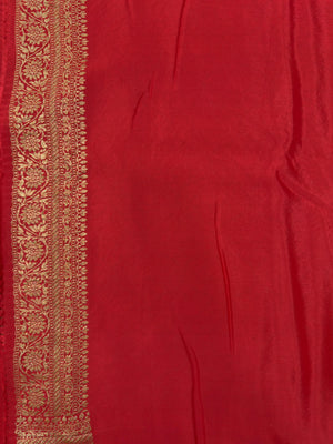 Pure Banarasi Crepe Saree 