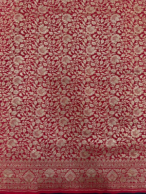 Pure Banarasi Crepe Saree 