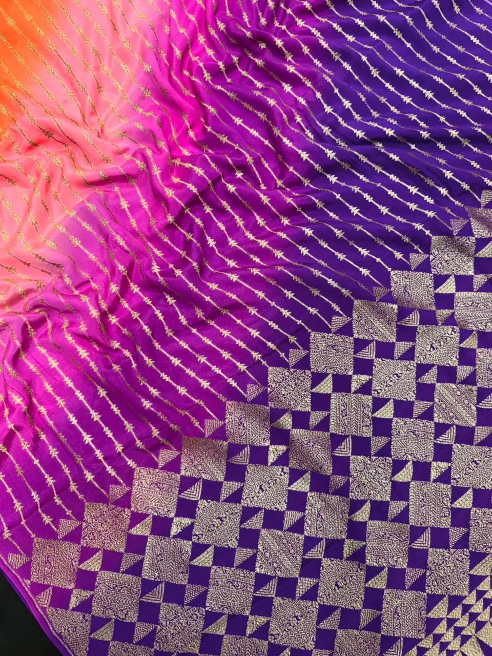 Pure Banarasi Crepe Saree