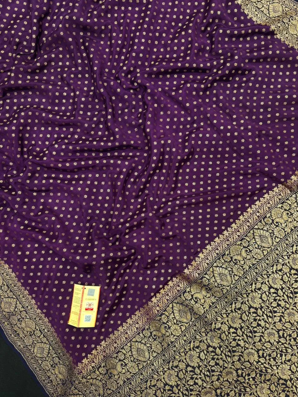 Pure Banarasi Crepe Saree 