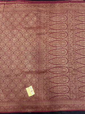 Pure Banarasi Crepe Saree 