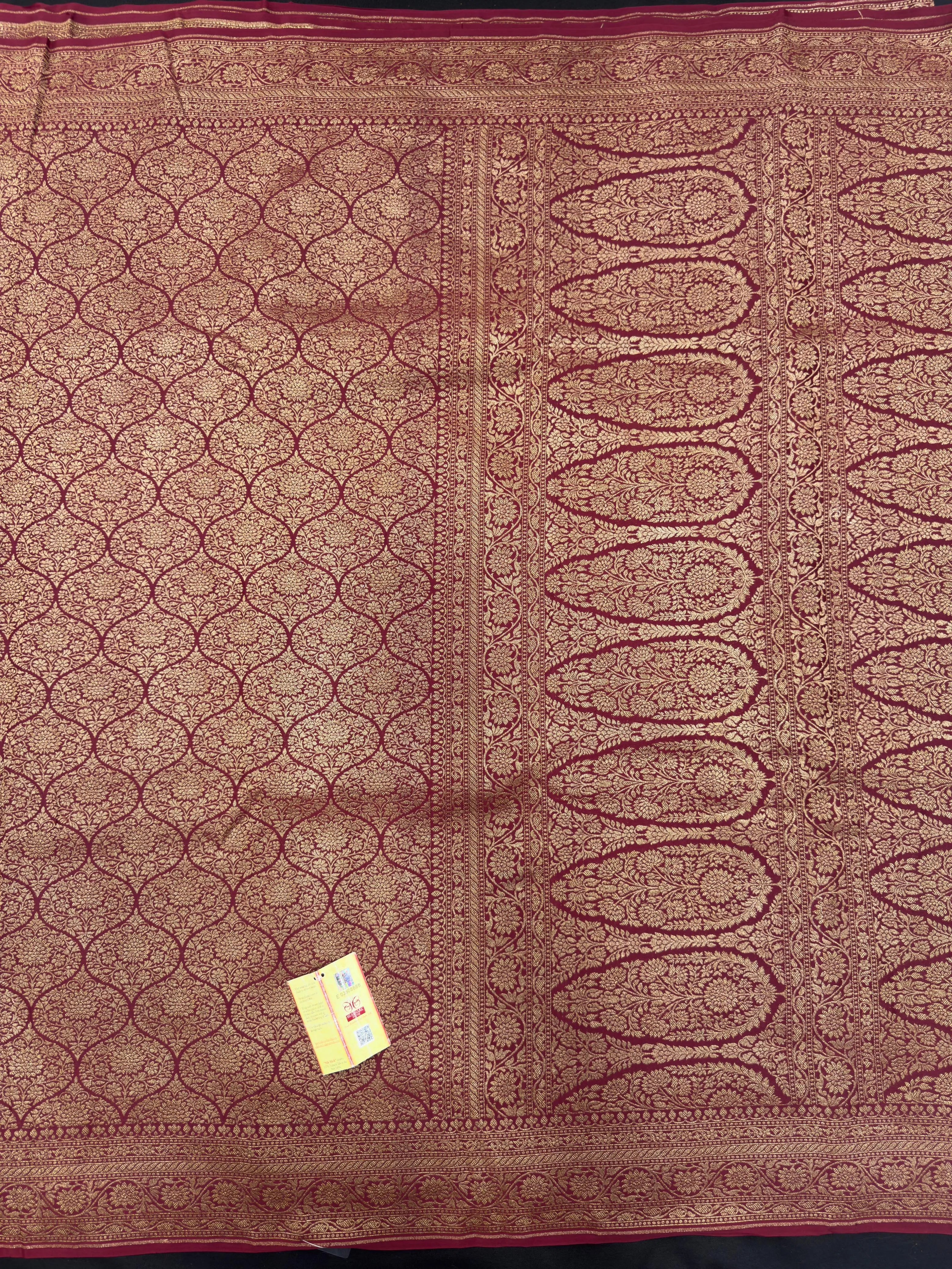 Pure Banarasi Crepe Saree 