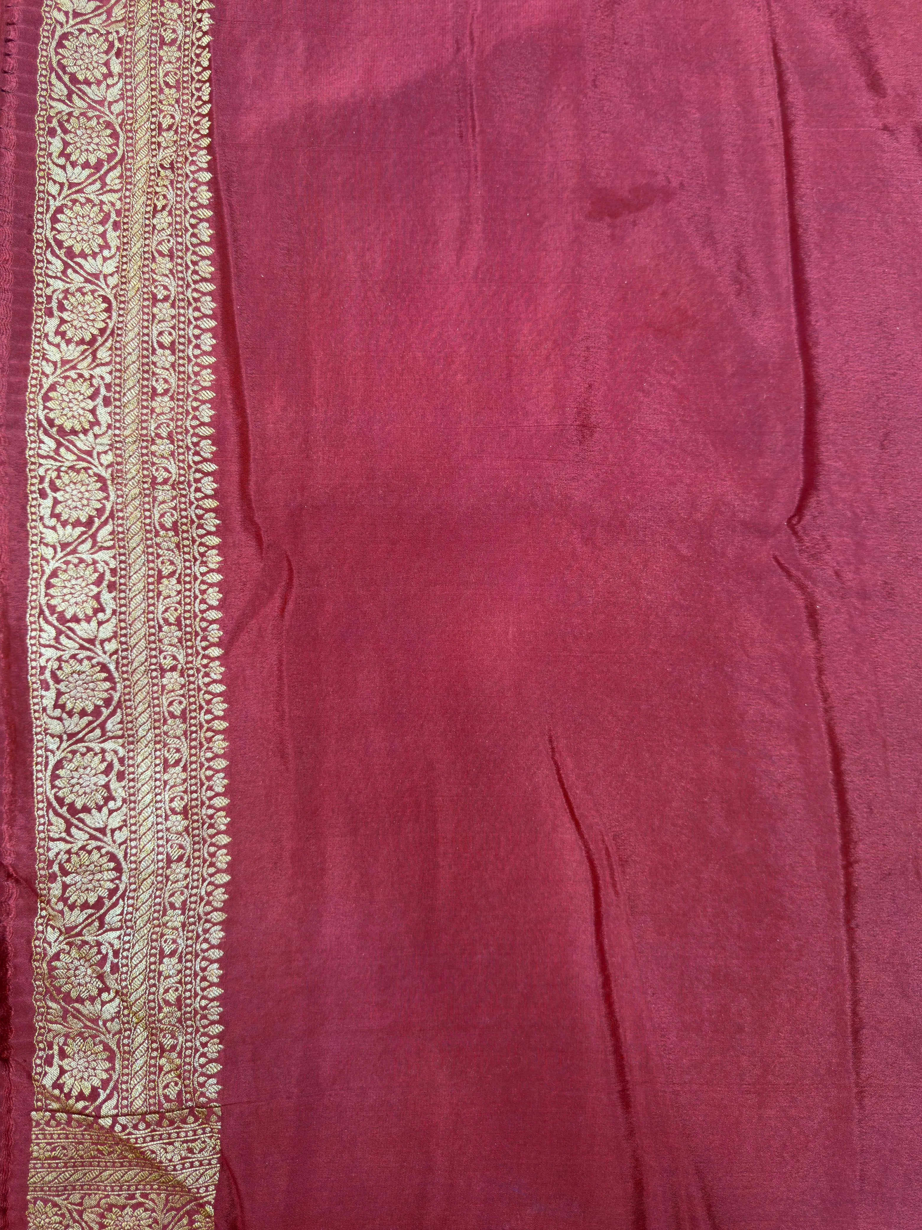 Pure Banarasi Crepe Saree 