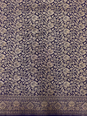 Pure Banarasi Crepe Saree 