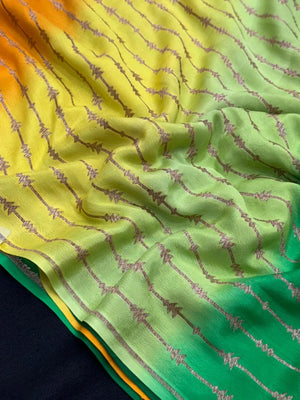 Pure Banarasi Crepe Saree