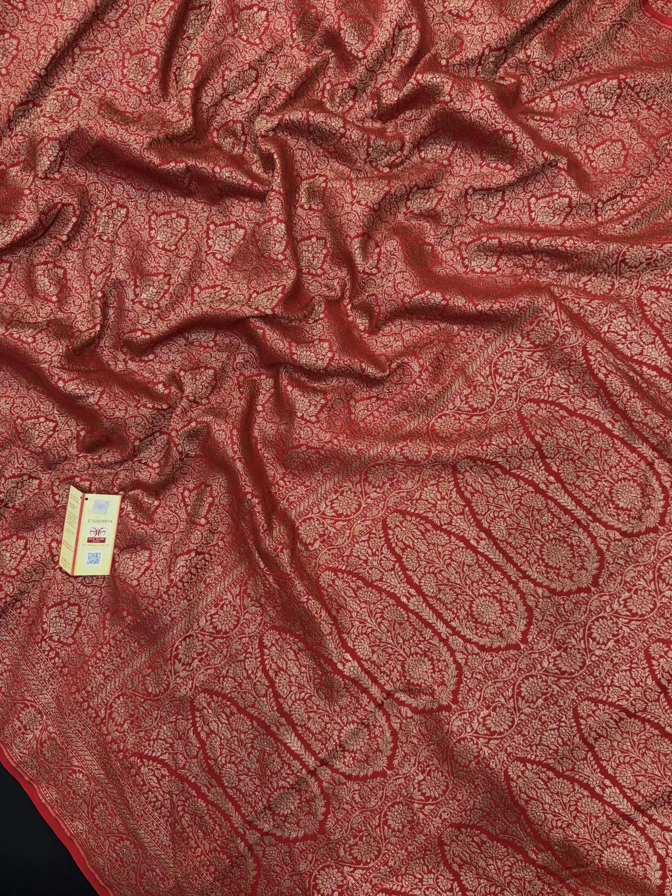 Pure Banarasi Crepe Silk Saree 