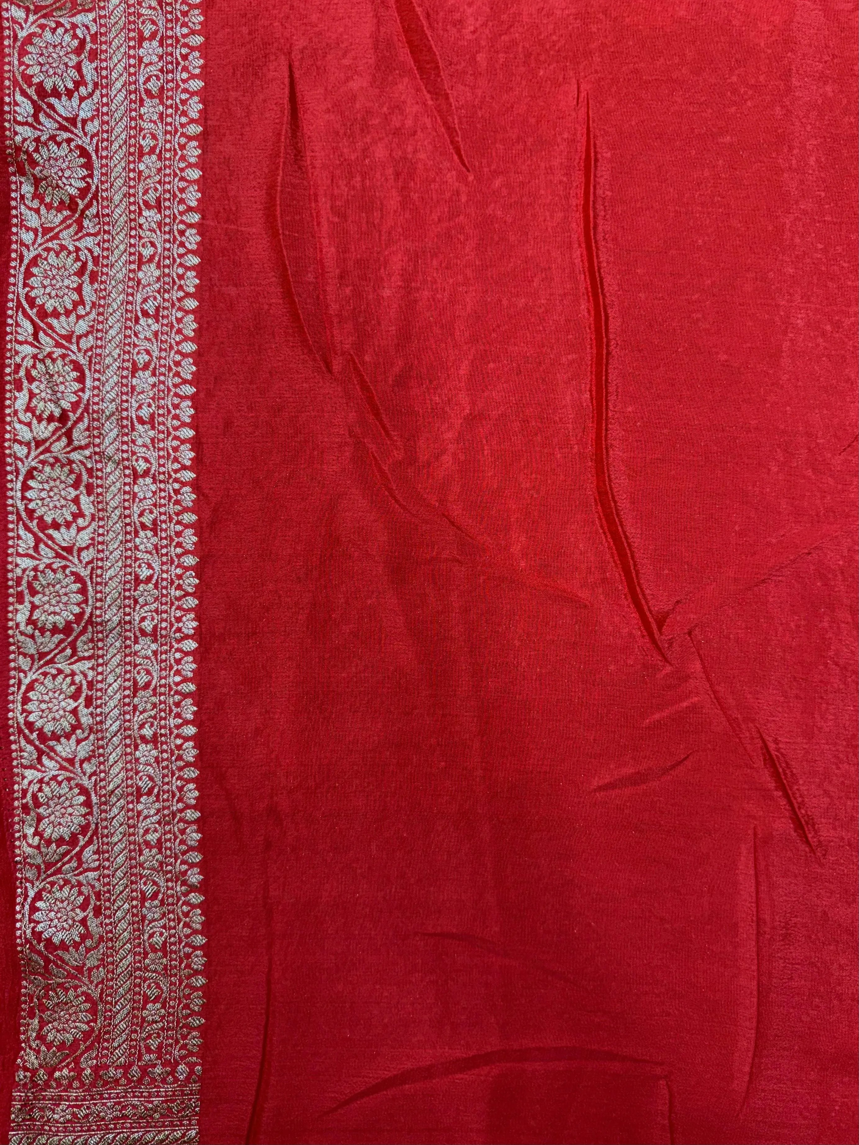 Pure Banarasi Crepe Silk Saree 