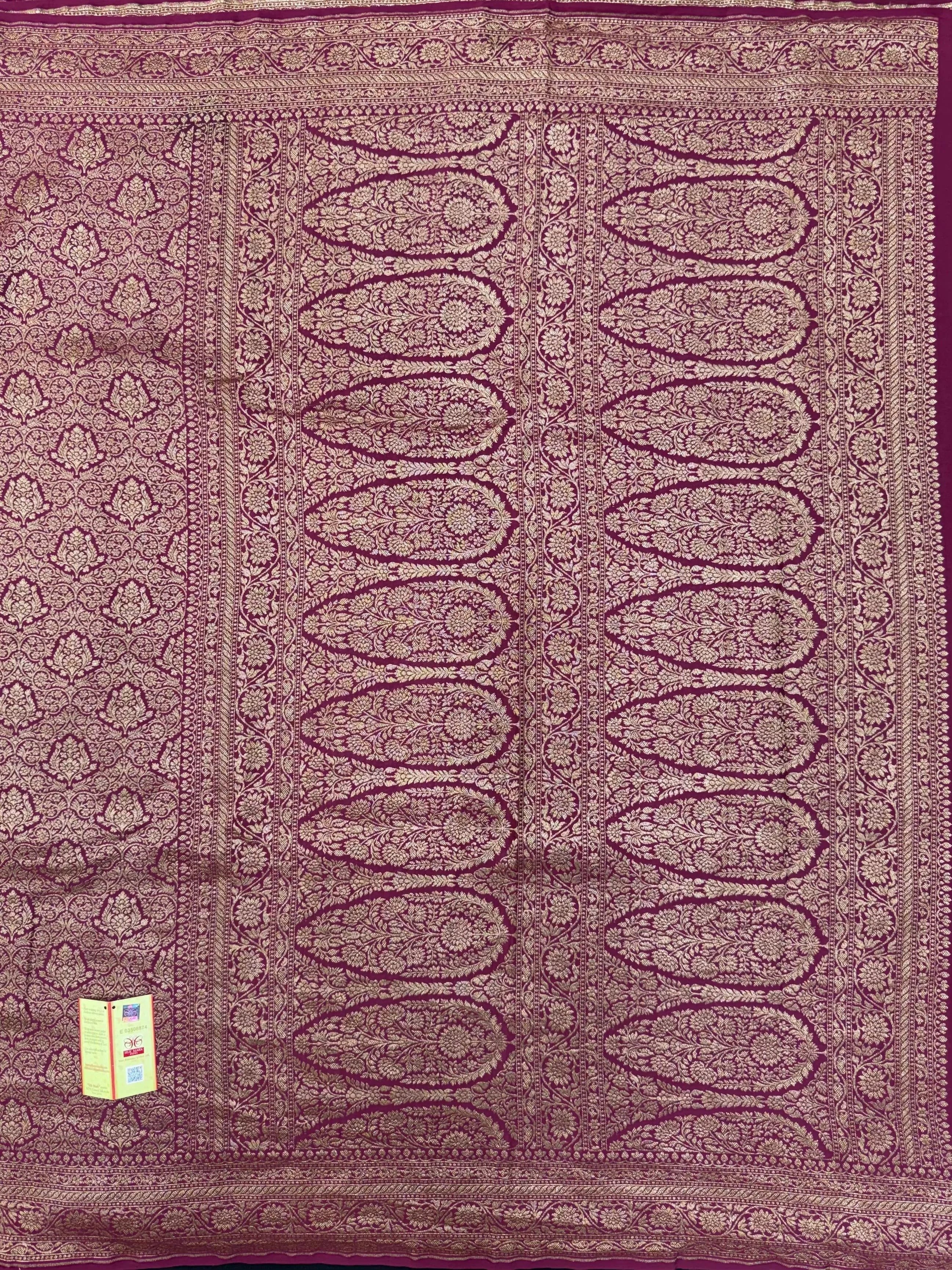 Pure Banarasi Crepe Silk Saree 