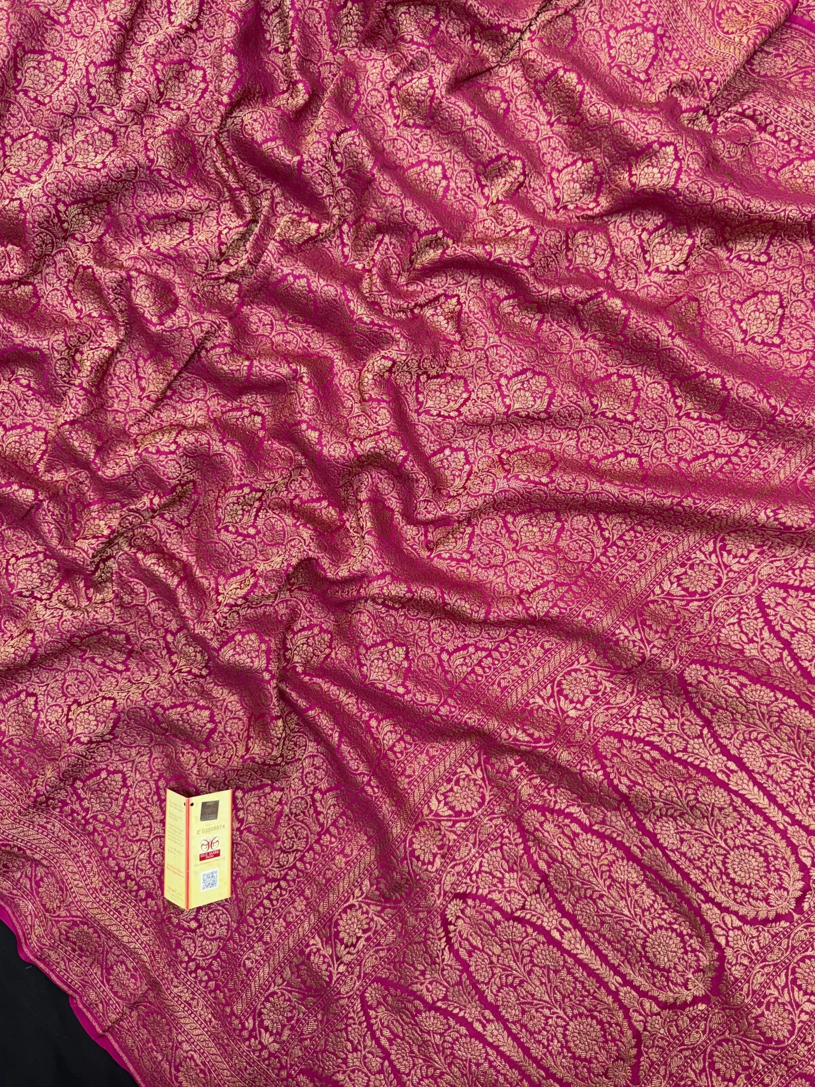 Pure Banarasi Crepe Silk Saree 