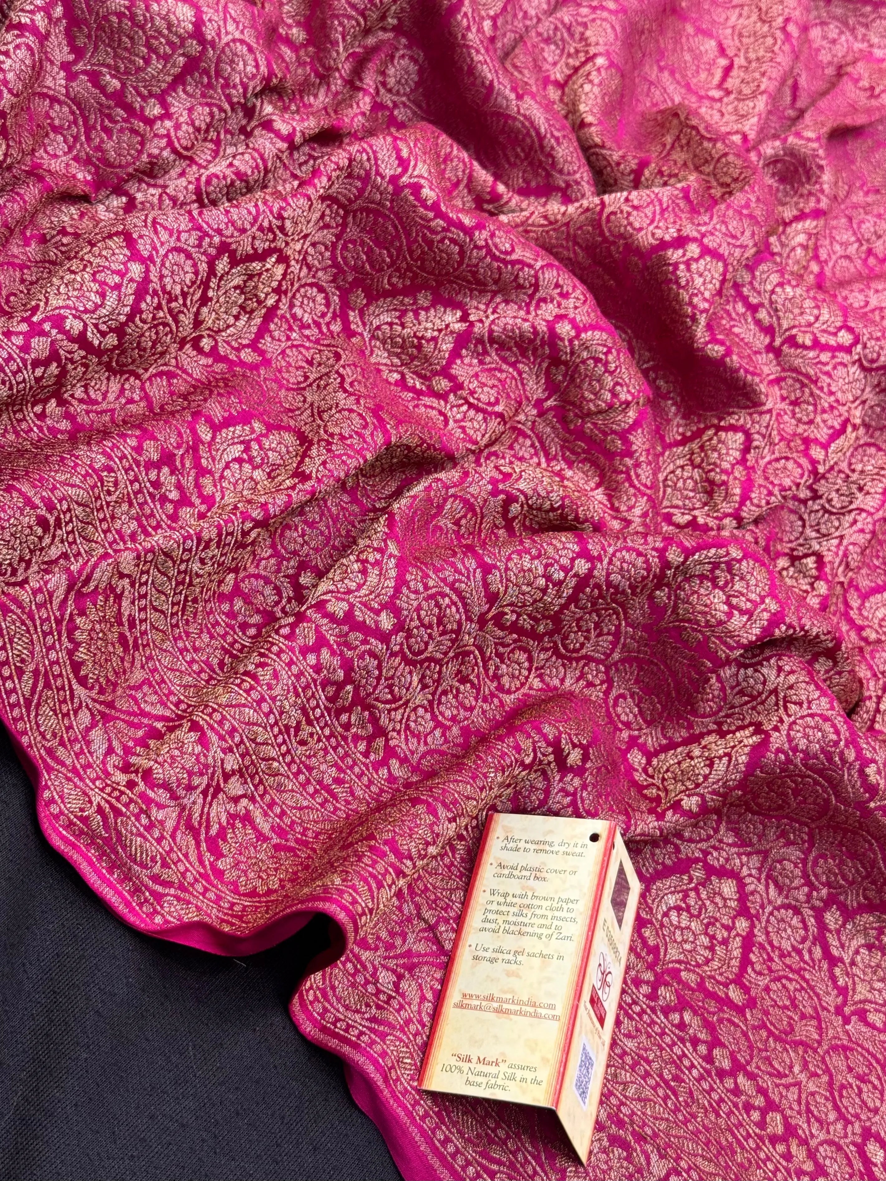 Pure Banarasi Crepe Silk Saree 