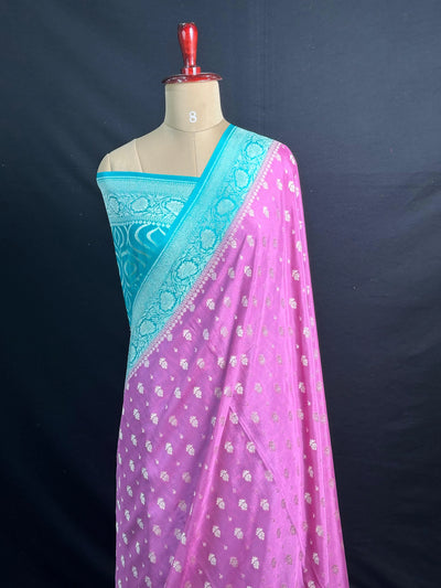 Noor-e-Banaras Pure Crêpe Silver Zari Weave