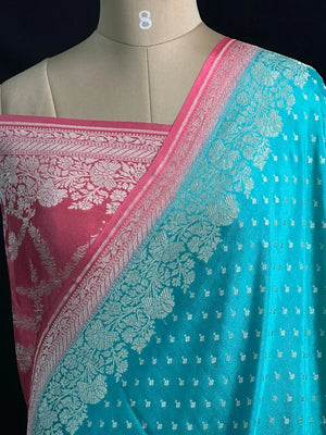 Noor-e-Banaras Pure Crêpe Silver Zari Weave