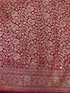 Pure Banarasi Crepe Silk Saree – The Perfect Choice for Wedding and Festive Wear.