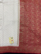 Pure Banarasi Crepe Silk Saree – The Perfect Choice for Wedding and Festive Wear.