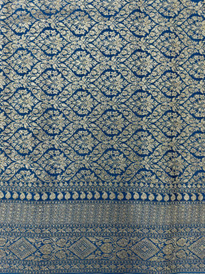 Designer 3D Pattern Pure Banarasi Crepe Silk Saree