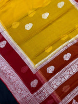 Banarasi Pure Khaddi Metro Chiffon Saree