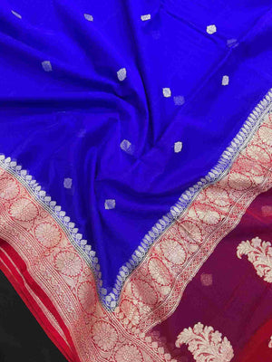 Banarasi Pure Khaddi Chiffon Saree-2